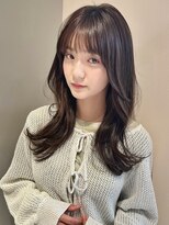 トリッカ 銀座(tricca)&nbsp;韓国/ミディアムレイヤー/レイヤーカット/前髪