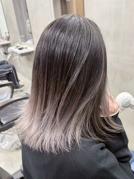 アンバー(UMBER) 京都西院/バレイヤージュ ブリーチ 髪質改善 ダブルカラー