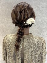 ラミエバイメルト 下北沢(lamie by melt) 花田/結婚式ヘアセットお呼ばれヘアアレンジ編みおろし下北沢