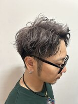 ヘアーアンドメイク ルシエル(hair&make Luxiel)&nbsp;短髪ツートンカラー☆シルバー×ブラック