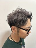短髪ツートンカラー☆シルバー×ブラック