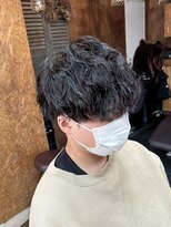 コモレビ(komorebi) 【山本智文】ルーズシャドウパーマメンズマッシュ