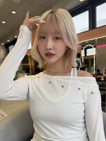 ロンドルーチェ 心斎橋(Lond luce)&nbsp;グレージュ×ハッシュカット［髪質改善/縮毛矯正/ボブ］