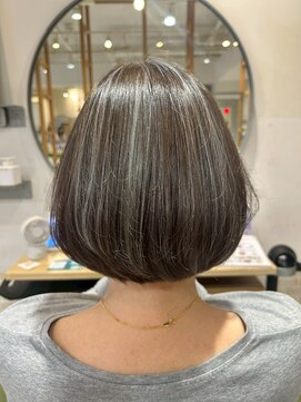 アース モード 新小岩店(EARTH/M) グレージュボブ×ハイライト