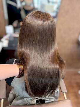 ヘアーショップ エヌアンドエー 幸手店(hairshop N&A) 美髪ブラウンカラー×艶ロング