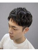 アップバングパーマスタイル