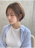 コンパクトなショートボブ