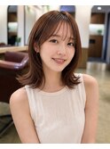 町田ミディアム外はねレイヤーショコラベージュ