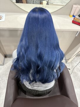 ミミー(mimiiy) 色落ち楽しめるネイビーブルー
