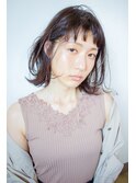 ワンカールパーマの大人ボブ
