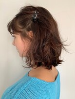 パール(PearL) 《PearL》斜めバングで小顔に！簡単アレンジ