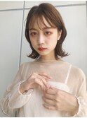 【EMMA】大人っぽ愛され耳かけ　ベージュボブ【MARIA】