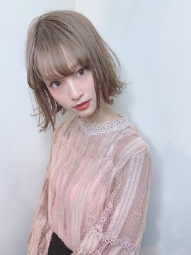 イース バイ アンブルリュクス 北千住(Ease by amble luxe) 前髪イメチェンイヤリングカラーラベンダーカラー