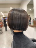 髪質改善/切りっぱなしボブ/美髪/30代40代/［人形町］
