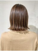 ローグ金町美容室《沙月》　ハイライト×ベージュカラー