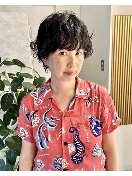 ムーン バイ ケンジ(moon by KENJE) 【hishida】#ショートボブ #ニュアンスパーマ