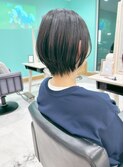 大人可愛い縮毛矯正×ショートボブ