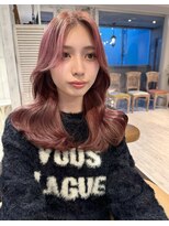 レイラバイアフロート 吉祥寺(Lila by afloat)&nbsp;レイヤーカット/顔まわりカット/ピンクブラウン/ピンクベージュ