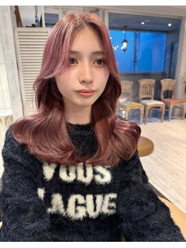 レイラバイアフロート 吉祥寺(Lila by afloat) レイヤーカット/顔まわりカット/ピンクブラウン/ピンクベージュ