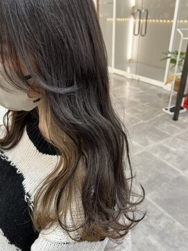 シアエミュー 新越谷店(SHEER emu) 【seina】グレージュカラー×インナーカラー