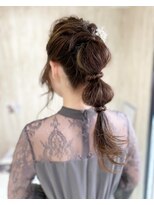 ヘアスペース エアリス(Hair space Earth)&nbsp;編みおろしお団子ヘア