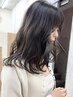 《さりげないアクセント》韓国風カット+イヤリングカラー(ブリーチ有)