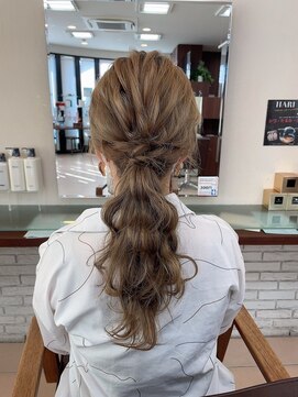 グリームバイフォルテ 藤枝(gream by FORTE) ヘアアレンジ/夏のヘアアレンジ/ローポニー/波ウェーブ