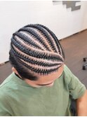 デザイン　コーンロウ