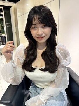 フォルテ ギンザ(FORTE GINZA) 黒髪小顔レイヤーネビージュフェミニンロング