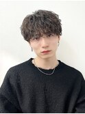 波巻きパーマメンズツイストスパイラルパーマシャドウパーマ
