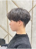ツーブロック束感モテる髪型シークレットパーマ韓国マッシュ