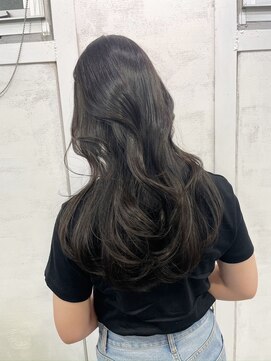 リティアンドビューティースタジオモッズシブヤ(LITTY&beauty studio M.O.D shibuya) アッシュグレー 艶髪 韓国ヘア