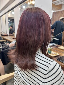 ファルベ(Farbe) 大人の艶ミディxチェリープラウン