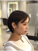 韓国 耳かけボブ 髪質改善 縮毛矯正 Aujuaトリートメント 成城