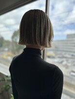 フェンヘアーアイス 中目黒(Fen.hair ici)&nbsp;20代30代大人可愛い艶感ミルクティーベージュケアブリーチ