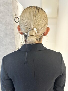 ムーン バイ ケンジ(moon by KENJE) 【nanaka】結婚式アレンジ/タイトシニヨン/ヘアアレンジ