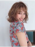 BREK/20代30代40代/髪質改善/ミディアムボブ/ゆるふわ