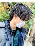 横浜★ツイストスパイラルパーマメンズウルフカット