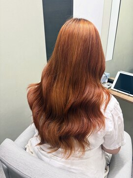 ヤヤ 浅草(yaya.) ブリーチありオレンジカラー