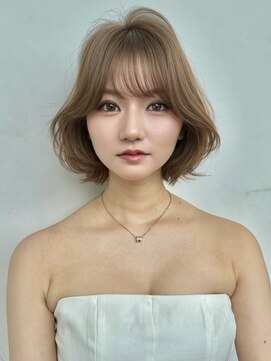 ロンドネートゥル 新潟(Lond naitre) 暗髪/クラゲヘアー/ココアベージュ/小顔(新潟/万代）