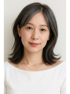 ゲイン(Gain) ショートカット・レイヤーカット×白髪ぼかし