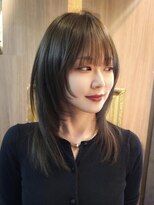 ブロック ジャポン(bloc japon)&nbsp;マットグレージュ/ダークグレージュ顔周りレイヤー顔周りカット