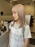【ケアしながら明るく】カット+ダブルカラー(ケア剤込み)+トリートメント