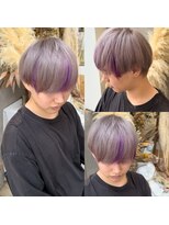 ルアナ 名古屋店(Luana) ミルクティーグレー×ポイントパープル