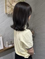 フレームプラス なんば駅前店(FRAME+)&nbsp;艶ブラウン　外ハネ