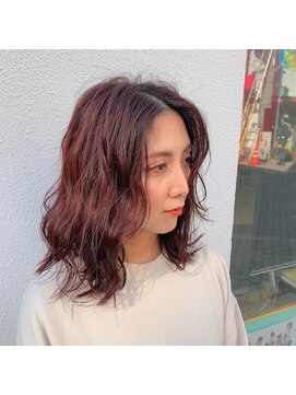 プシューケ(Hair salon PSYCHE) ブリーチ無し”カシスピンク”
