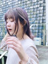 ナナカバイミーツハンド(nana.ca by meetsHAND)&nbsp;ラベンダーグレージュ × 切りっぱなし