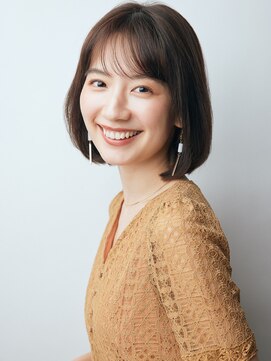 クロードモネエイチツーオーアヴェダ 東京駅ビルTOKIA(CLAUDEmonet H2O AVEDA) マロンベージュ/Aラインボブ/かきあげ[東京/東京駅丸の内]