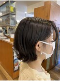 外ハネ×ショートボブ