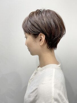 ラポール 柏店(RAPPOR) 柔らかグレーベージュ×耳かけクールショート◎20代30代40代50代